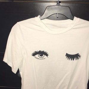 Eyelash graphic tee